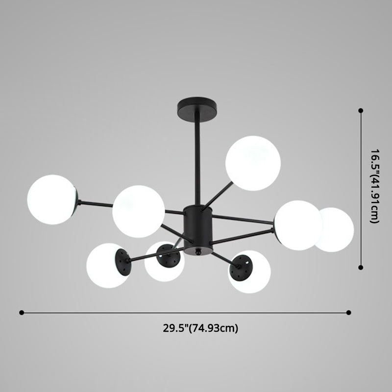 Contemporary Glass Chandelier Light For Living Room Ceiling