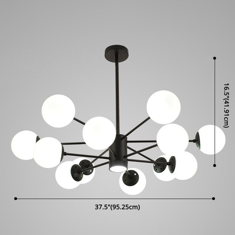 Contemporary Glass Chandelier Light For Living Room Ceiling