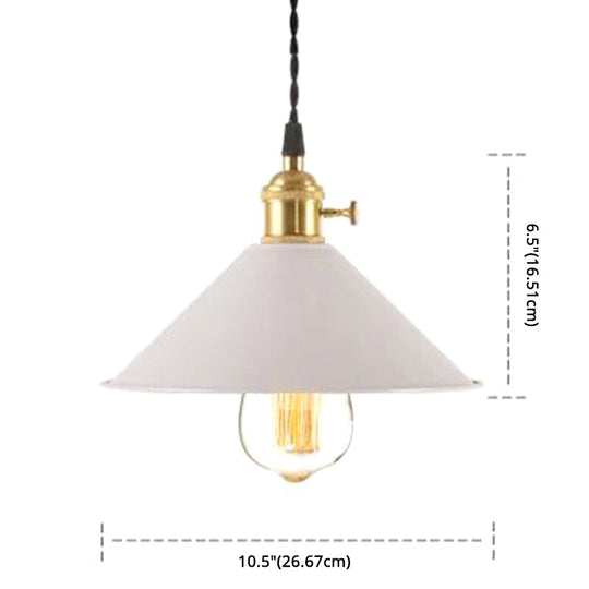 Nordic Industrial Macaron Pendant Light - Colorful Metal 1-Light Lighting