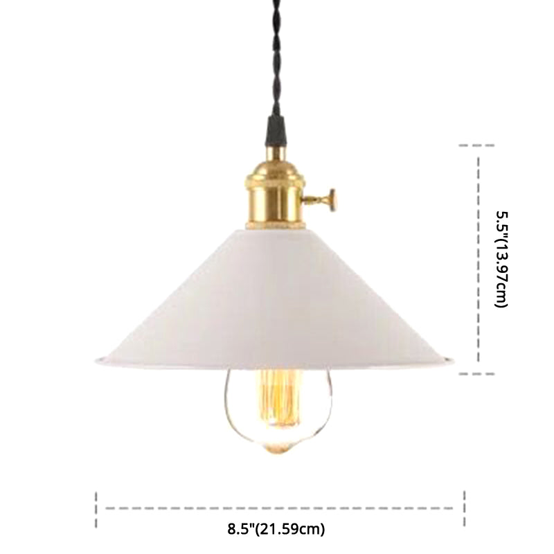 Nordic Industrial Macarons Pendant Light - Metal Colorful 1-Light Lighting