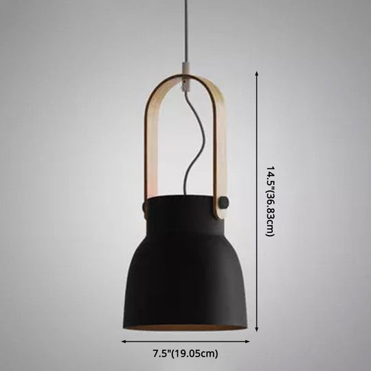 Nordic Style 1-Light Pendant Lamp - Upside Down Trifle Design For Modern Metal Restaurants