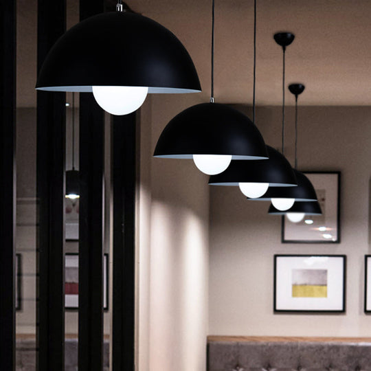 Dome Restaurant Pendant Light Modern Metal Design Hanging Ceiling With 1