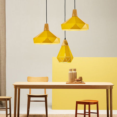 Diamond Dining Room Pendant Modern Metal Ceiling Light With 1 Hanging