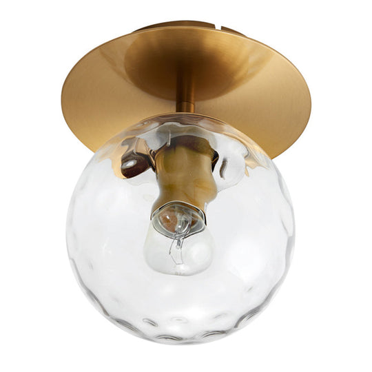 Ultra - Contemporary Prismatic Glass Flush Mount Ceiling Light For Hallway