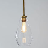 Modern Minimalist Glass Pendant Light For Dining Room - 1-Light Hanging Lamp Clear / 7