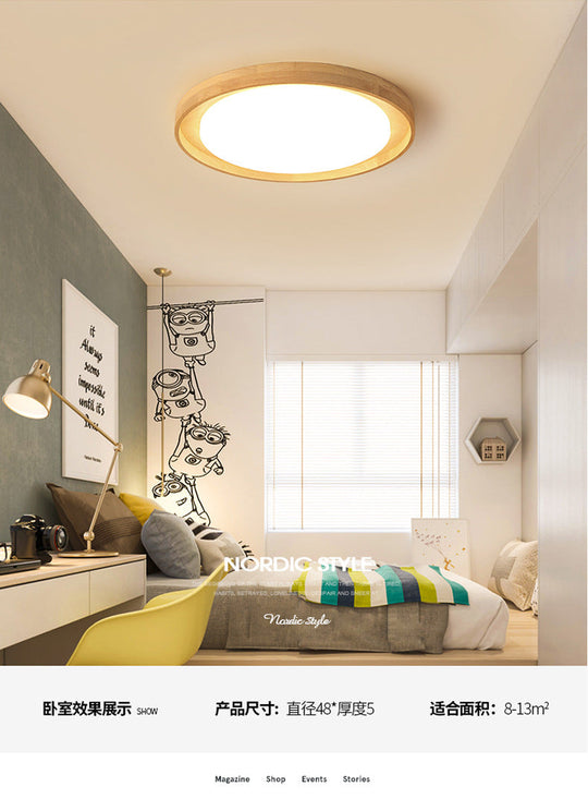 Modern Circle Semi Flush Mount Light Fixture - Stylish Acrylic Ceiling For Bedrooms