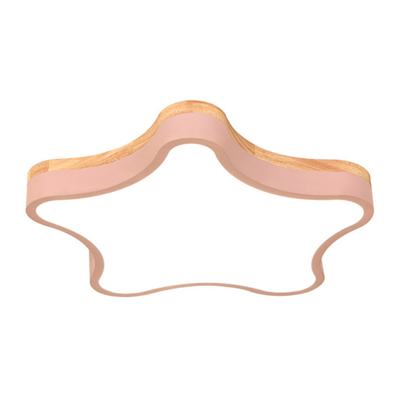 Contemporary Star - Shaped Flush Mount Acrylic Ceiling Light Fixture