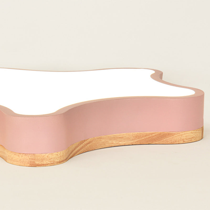 Contemporary Star-Shaped Flush Mount Acrylic Ceiling Light Fixture