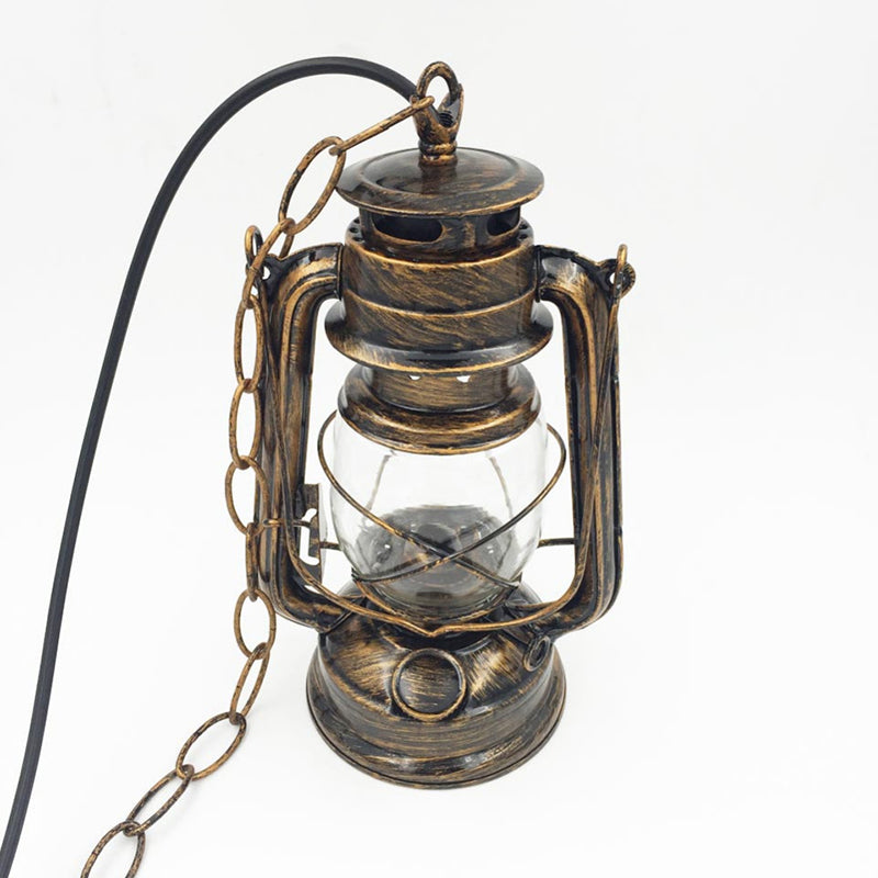 Nautical Clear Glass Oil Lamp Pendant Light For Dining Room