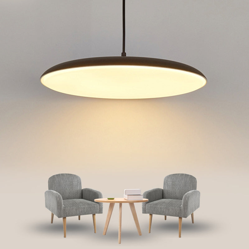 Modern Led Pendant Metal Dining Room Ceiling Light With Acrylic Diffuser