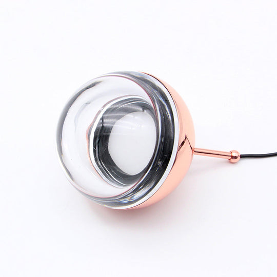 Sleek Led Crystal Glass Pendant Light For Bedside Or Ceiling