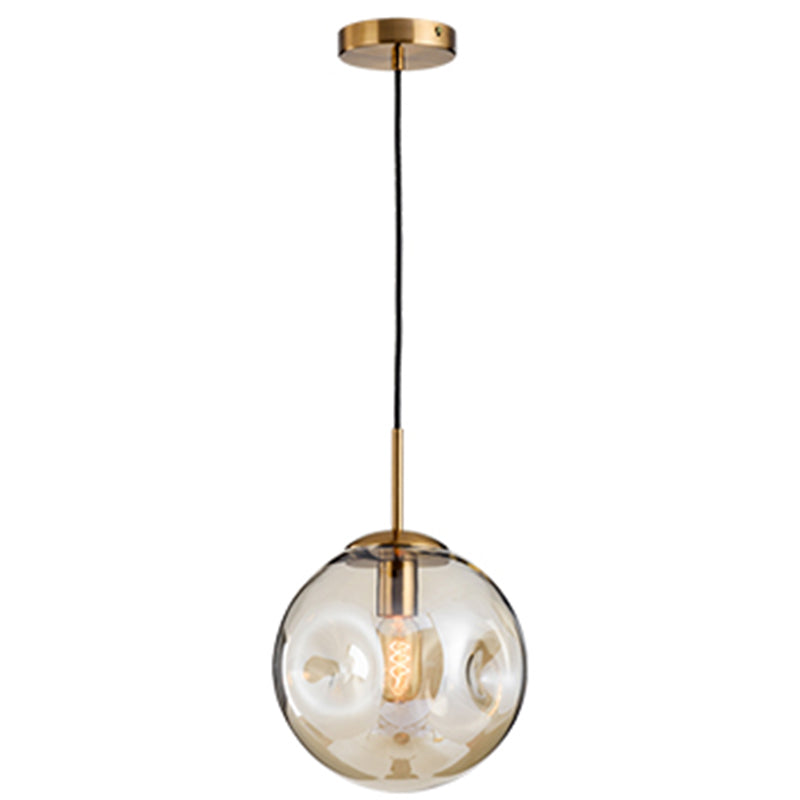 Irregular Glass Ball Mini Pendant Light - Modern Minimalist Hanging Lighting Fixture For Dining Room
