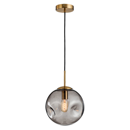 Irregular Glass Ball Mini Pendant Light - Modern Minimalist Hanging Lighting Fixture For Dining Room