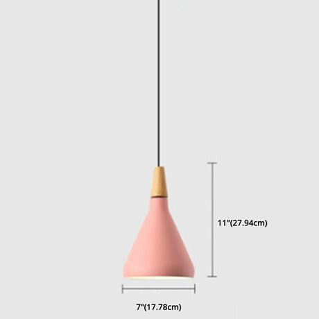 Simplicity Pendant Light: Nordic Macaroon Aluminum Lampshade | Multi Color Options Ideal 1-Light