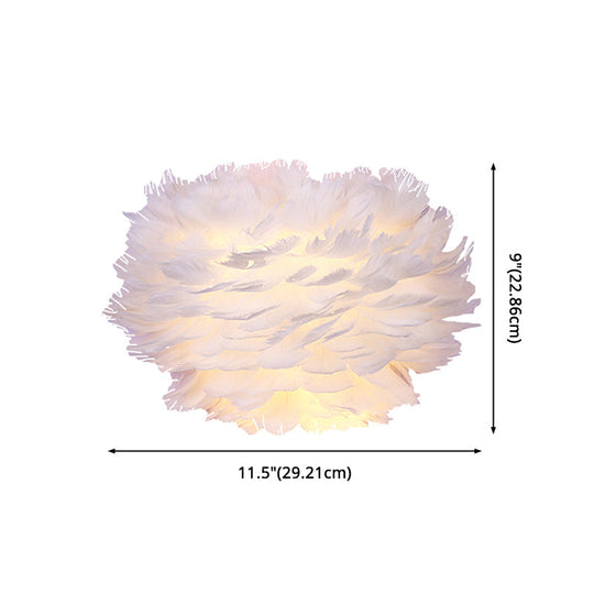 Modern Feather Wall Lamp: Stylish Ambient Lighting For Living Room & Bedroom Decor