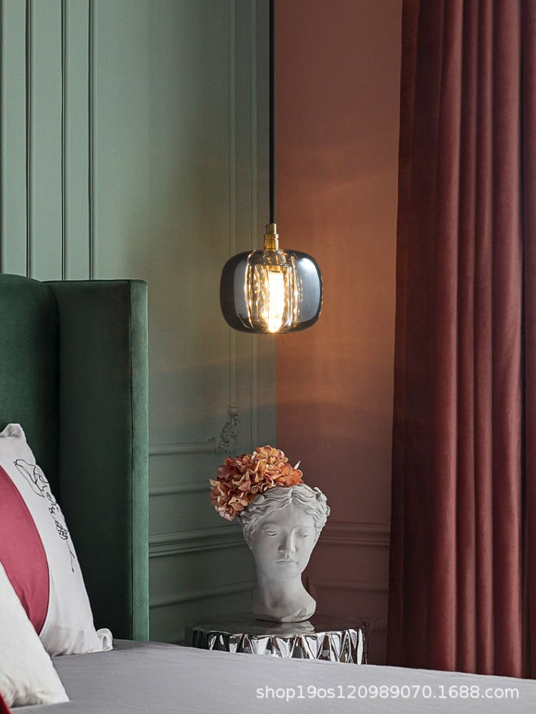 Modern Mini Crystal Pendant Light With Brass Finish For Living Room Bar And Coffee Shop Ceiling