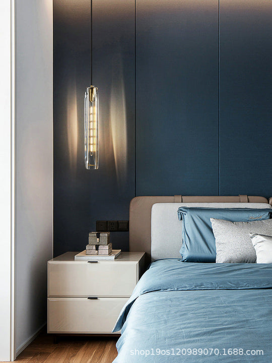 Modern Mini Crystal Pendant Light With Brass Finish For Living Room Bar And Coffee Shop Ceiling