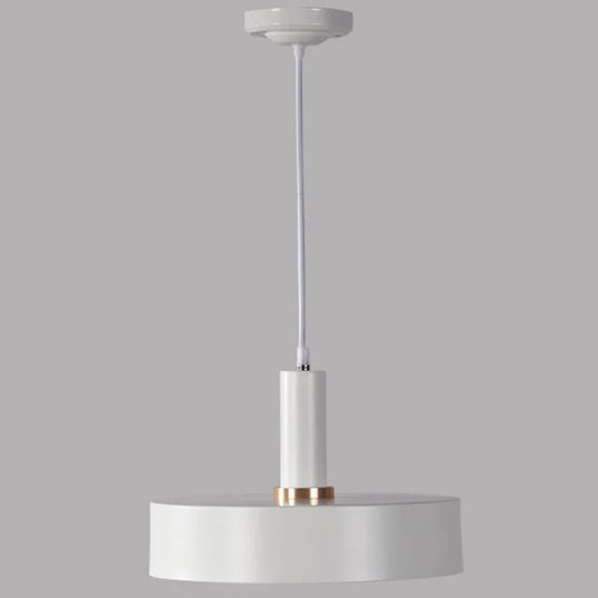Modern Metal Down Lighting Pendant For Bedroom - Sleek And Stylish White