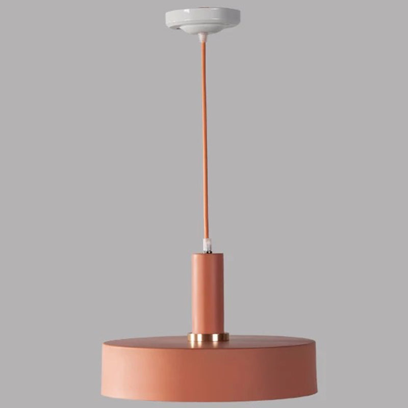 Modern Metal Down Lighting Pendant For Bedroom - Sleek And Stylish Orange