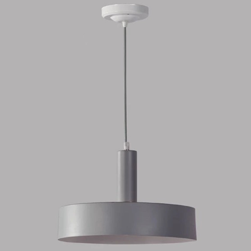 Modern Metal Down Lighting Pendant For Bedroom - Sleek And Stylish Grey