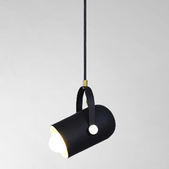 Simplicity Style Metal Pendant Light Kit For Clothes Shop With Handle Hanging Fixture