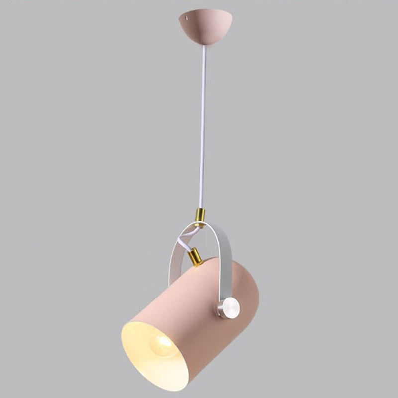 Simplicity Style Metal Pendant Light Kit For Clothes Shop With Handle Hanging Fixture