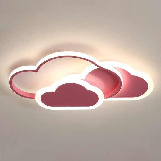 Minimalist Led Cloud Ceiling Light Fixture - Acrylic Mount