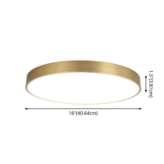 Minimalist Metal Flush Mount Ceiling Light For Bedroom