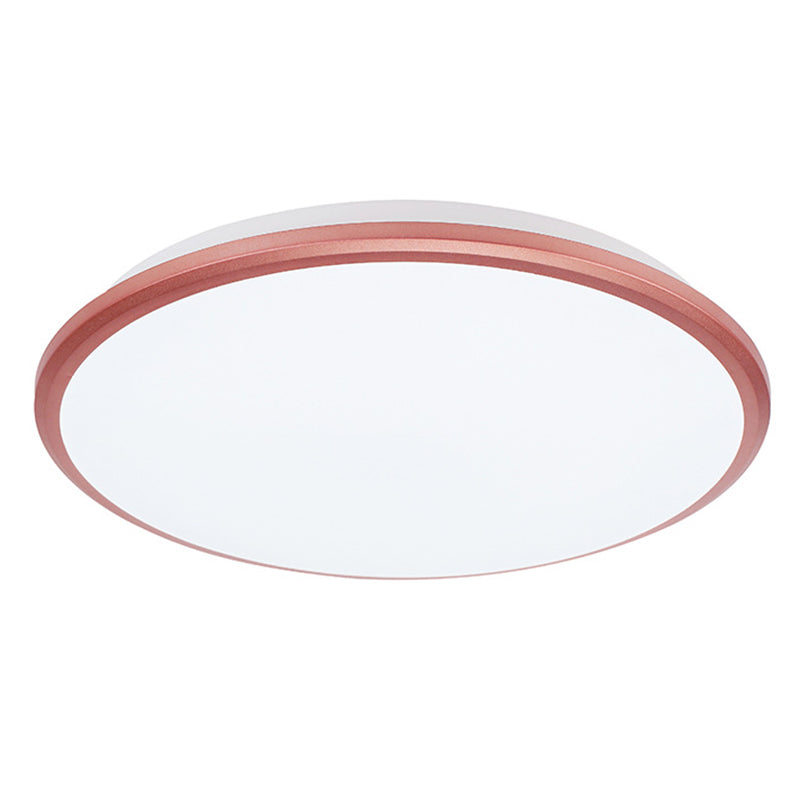 Modern Round Flush Mount Ceiling Light - Super-Thin Design 1 Acrylic Contemporary Fixture