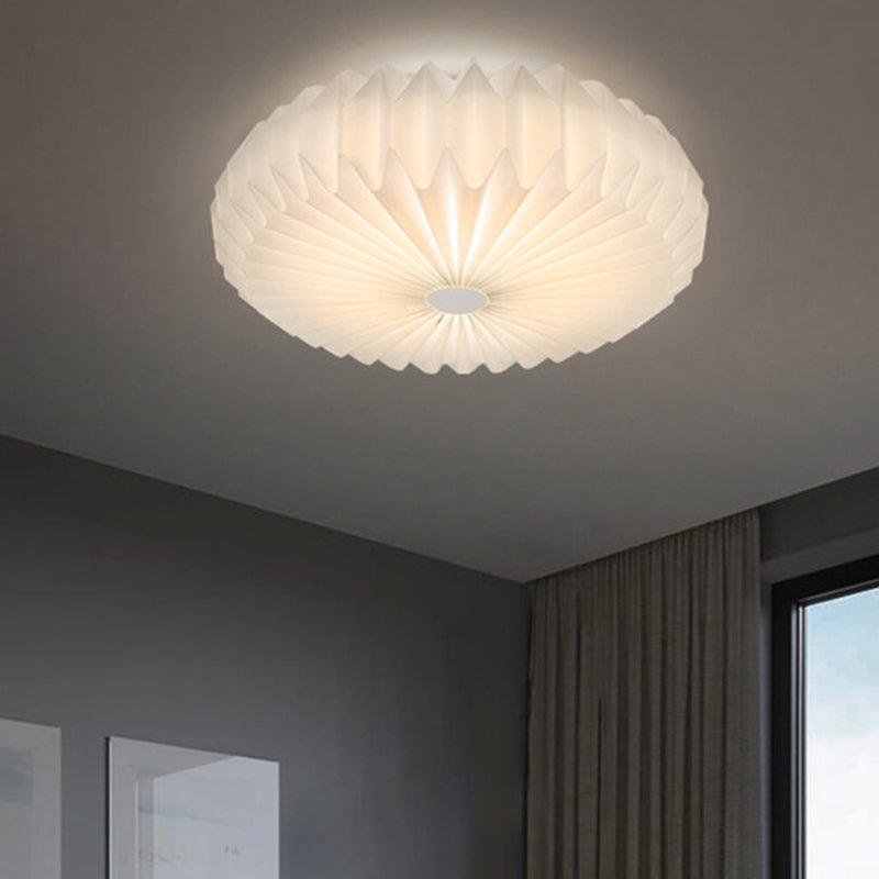 Contemporary Acrylic Flower Flush Mount Ceiling Light For Bedroom White / 19.5