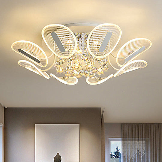 Contemporary Metal Flush Mount Ceiling Light For Bedroom