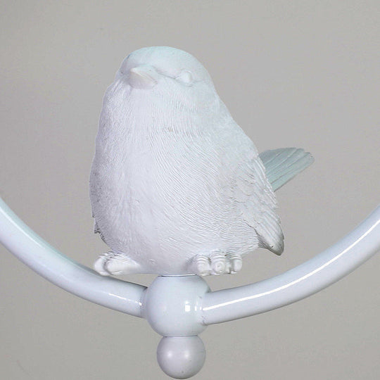 Nordic Metal Oval Pendant Lamp With Clear Glass Shade - Single Head White/Black