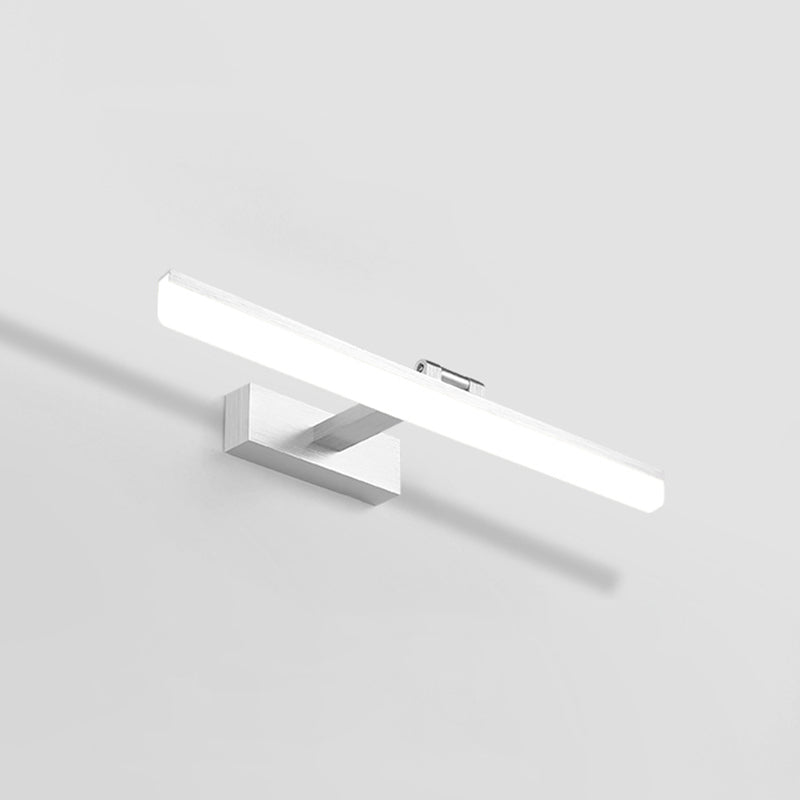 Modern Led Bathroom Mirror Cabinet Light In 3 Color Finishes Silver / White