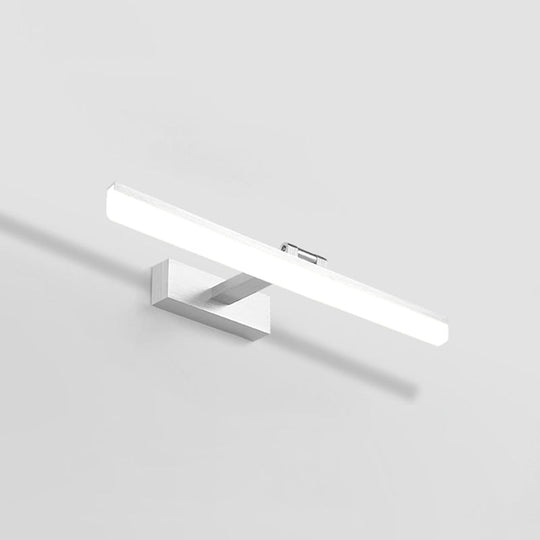 Modern Led Bathroom Mirror Cabinet Light In 3 Color Finishes Silver / White