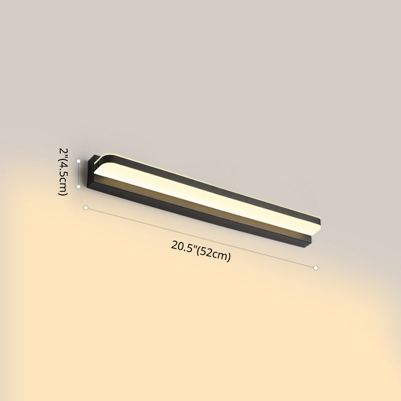 Modern Linear Vanity Wall Lamp Stylish Bathroom Lighting Solution With Multiple Sight Options