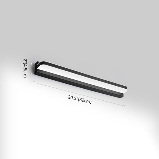 Modern Linear Vanity Wall Lamp Stylish Bathroom Lighting Solution With Multiple Sight Options