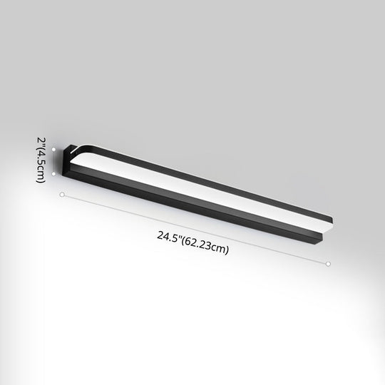Modern Linear Vanity Wall Lamp Stylish Bathroom Lighting Solution With Multiple Sight Options