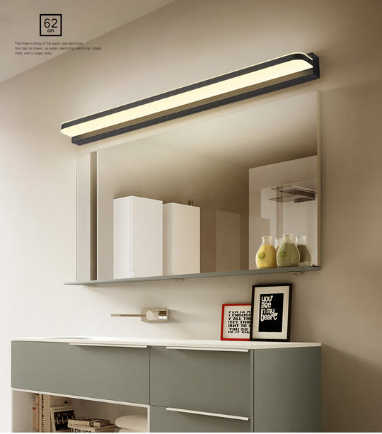 Modern Linear Vanity Wall Lamp Stylish Bathroom Lighting Solution With Multiple Sight Options