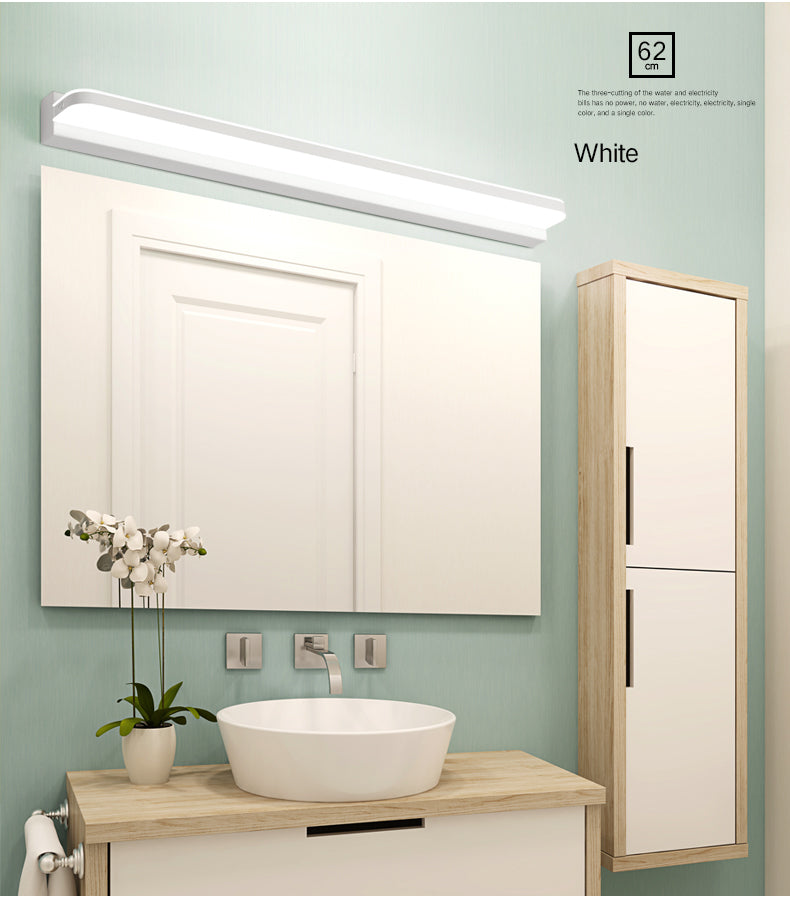 Modern Linear Vanity Wall Lamp Stylish Bathroom Lighting Solution With Multiple Sight Options