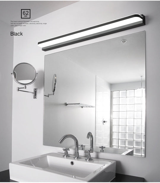 Modern Linear Vanity Wall Lamp Stylish Bathroom Lighting Solution With Multiple Sight Options