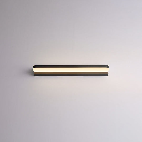 Contemporary Vanity Wall Lamp For Makeup - Bathroom Ambient Lighting Black / 16.5 Warm