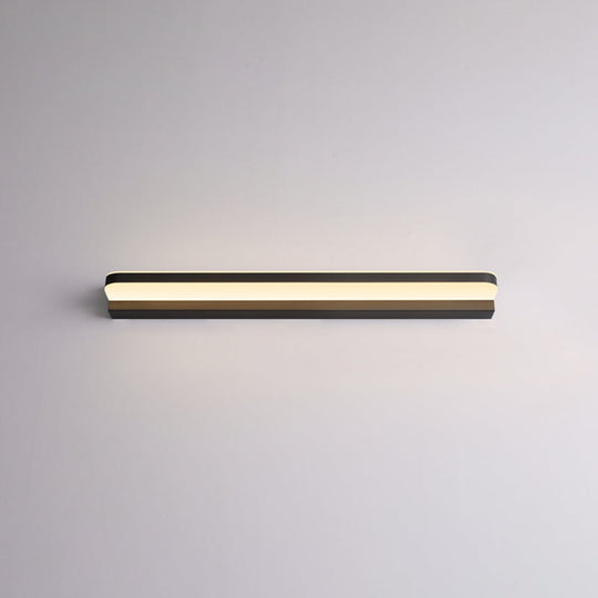 Contemporary Vanity Wall Lamp For Makeup - Bathroom Ambient Lighting Black / 20.5 Warm