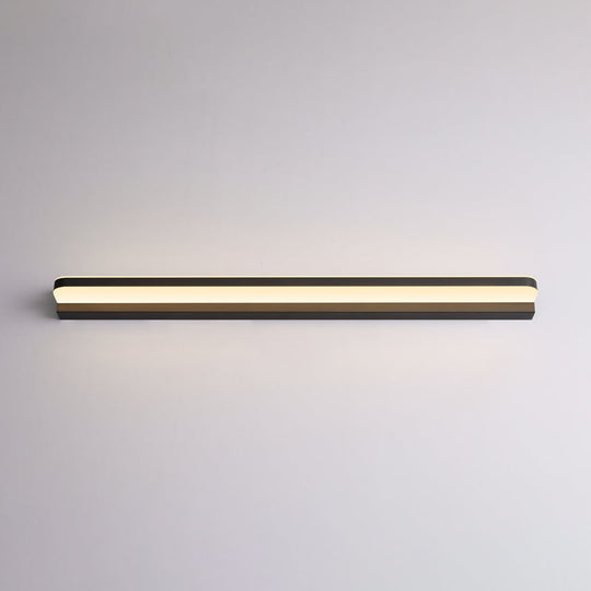 Contemporary Vanity Wall Lamp For Makeup - Bathroom Ambient Lighting Black / 28 Warm