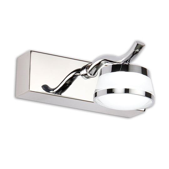 Led Crystal Vanity Mirror Lights - Modern Stainless Steel Bathroom Sconce