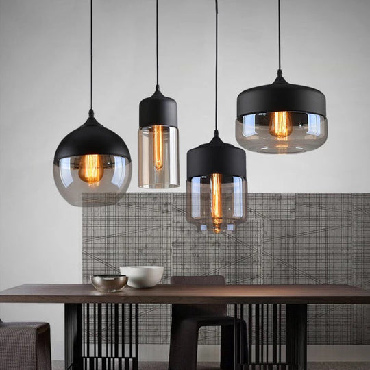 Emma - Retro Industrial Style Glass Pendant Ceiling Lights For Restaurant