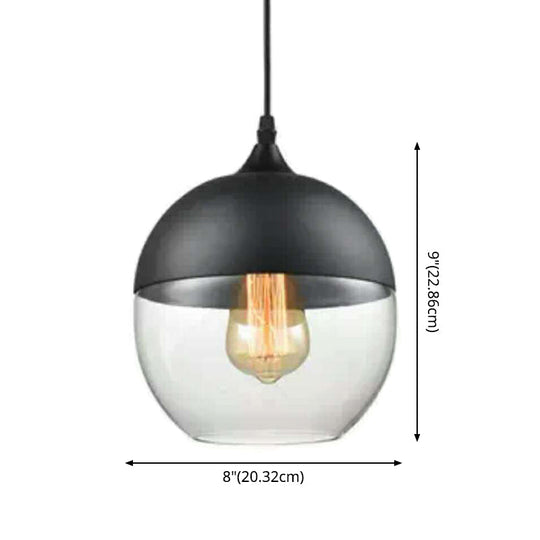 Emma - Retro Industrial Style Glass Pendant Ceiling Lights For Restaurant