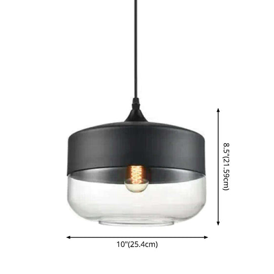 Emma - Retro Industrial Style Glass Pendant Ceiling Lights For Restaurant