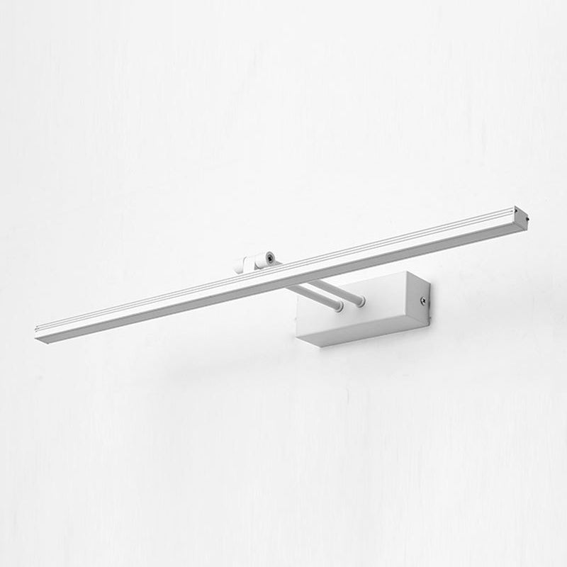 Modern Minimalist Metal Single Vanity Light—Linear Style