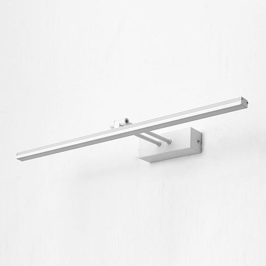 Modern Minimalist Metal Single Vanity Light—Linear Style