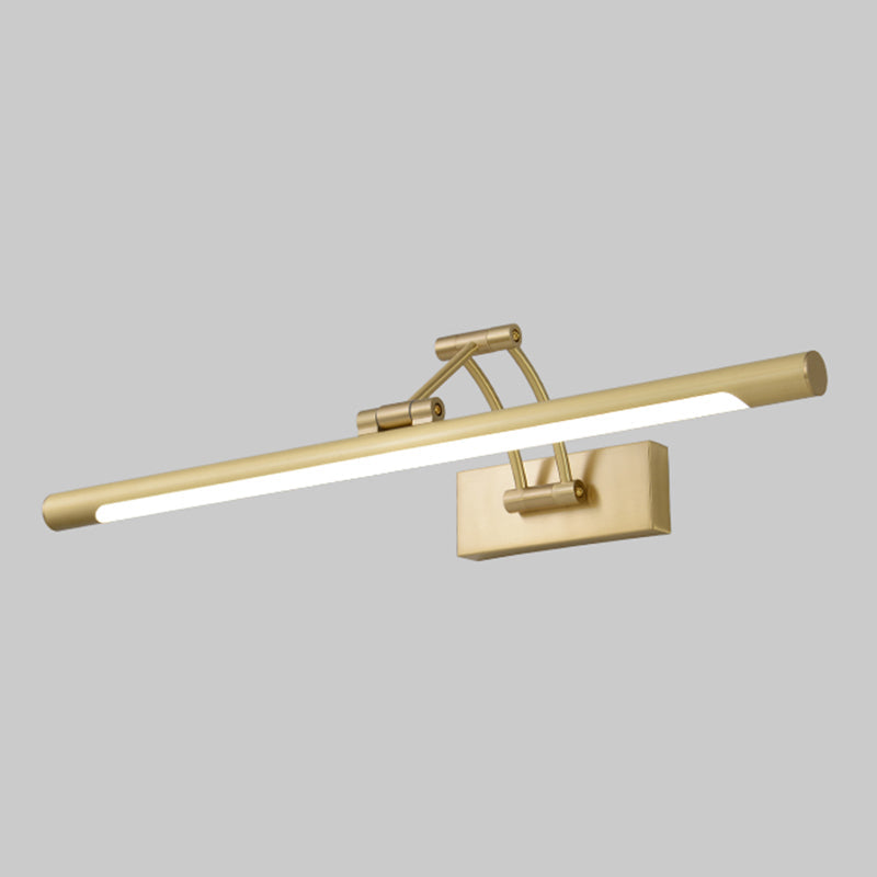 Luxury Copper Vanity Wall Light Fixture - Modern Style Single Arm Gold / 17